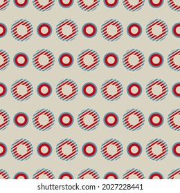 El color rojo y azul del círculo es un patrón sin fisuras. Fondo de textura sin inconvenientes