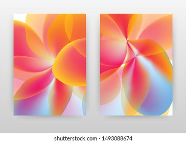Red blue concept abstract design of annual report, brochure, flyer, poster. Red blue background vector illustration for flyer, leaflet, poster. Business A4 brochure template.