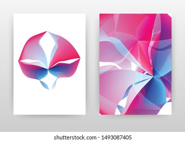 red blue concept on white abstract design of annual report, brochure, flyer, poster. colorful purple blue background vector illustration for flyer, leaflet, poster. Business A4 brochure template.
