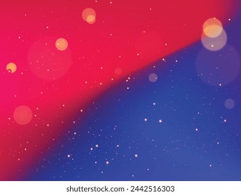 Red blue contrast gradient background