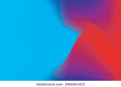 Red, blue cyan color combination gradient background design.