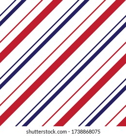 Fondo de patrón transparente rayado rojo y azul adecuado para textiles de moda, gráficos
