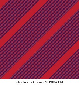 Red and Blue diagonal striped seamless pattern background suitable for fashion textiles, graphics
