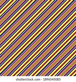 Red and Blue diagonal striped seamless pattern background suitable for fashion textiles, graphics