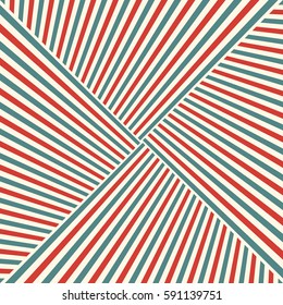 Red and blue diagonal stripes surface pattern. Lined geometric abstract background. Retro style texture. Strips motif. Strokes wallpaper. Grid digital paper, textile print, page fill. Vector art