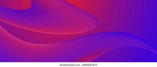 Red and Blue Dynamic Fluid Gradient Abstract Background