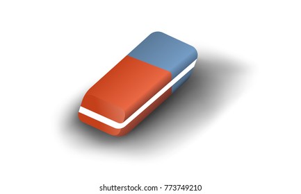Red blue eraser