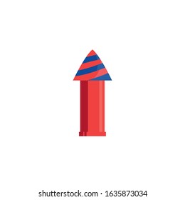 Red and blue firework design, Celebration festival event holiday party anniversay explosion and festive theme Vector illustration