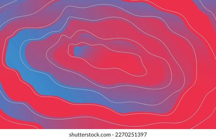 Red and blue fluid wave. Color Gradient background design. Abstract geometric background with liquid shapes. Cool background design for posters. banner, brochure, greeting, card, cover, landing