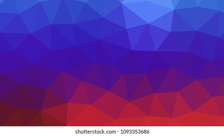 Red and Blue. Geometric design, abstract geometric triangle background, art, artistic, bright, colorful, Vector abstract polygonal pattern. Creative geometric illustration in low poly style. EPS 10