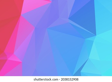 red and blue geometric pattern triangles polygonal design for web and background, application 