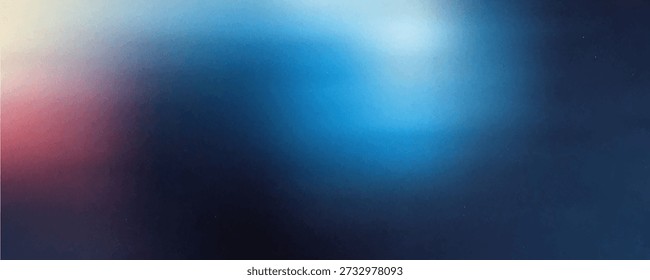 Gradiente azul rojo difuminado con fondo de efecto de ruido de grano, para diseño de productos de arte, redes sociales, de moda, vintage, folleto, Anuncio