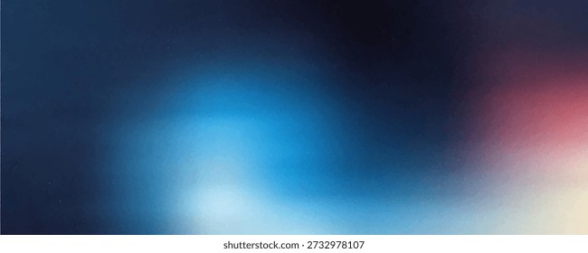 Gradiente azul rojo difuminado con fondo de efecto de ruido de grano, para diseño de productos de arte, redes sociales, de moda, vintage, folleto, Anuncio