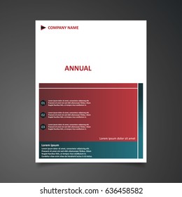 Red and Blue Gradient Design annual report Leaflet Brochure Flyer template A4 size design, book cover layout design, Abstract presentation templates