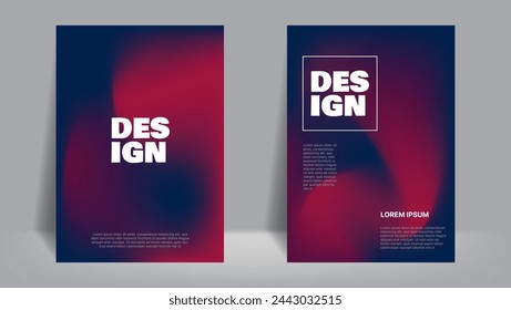 red and blue gradient fluid abstract background for poster, cover, banner, brochure, flyer, etc. vector illustration