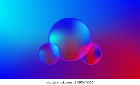 Fondo abstracto de malla degradada azul rojo con burbujas agradable para el Fondo de pantalla o el Anuncio