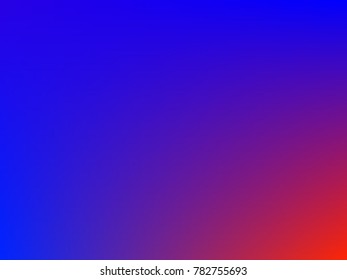 Red and blue gradient mesh background in rainbow colors. Abstract blurred smooth image. Smooth blend banner template. Iridescent holographic wallpaper, frame, banner.