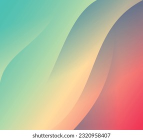  Red, blue and green color gradient background, Liquid wavy abstract shapes, Colorful vector template, Creative banner