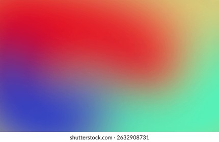 red blue green gradient blur background, colorful background, for graphic design, banner or poster