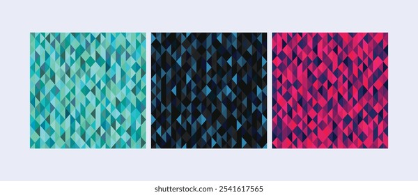 Red, blue and green polygon abstract background. Multicolored geometric texture vector illustrator. Red geometric design.