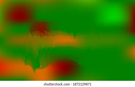 Red, blue and green wallpaper. Soft and blurred wrapped abstract gradient background.