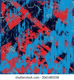 Fondo gris rojo y azul. Textura rayada vectorial