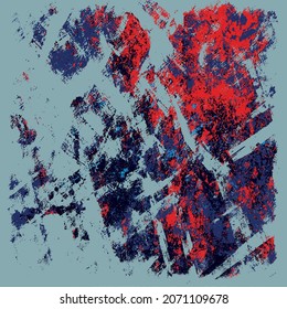 Fondo gris rojo y azul. Textura rayada vectorial