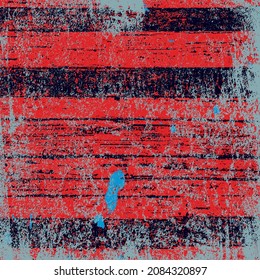 Fondo gris rojo y azul. Textura rayada vectorial