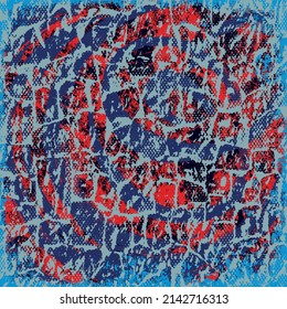 Fondo gris rojo y azul. Textura rayada vectorial