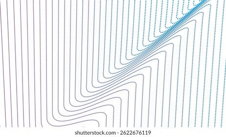 Red and blue halftone abstract background