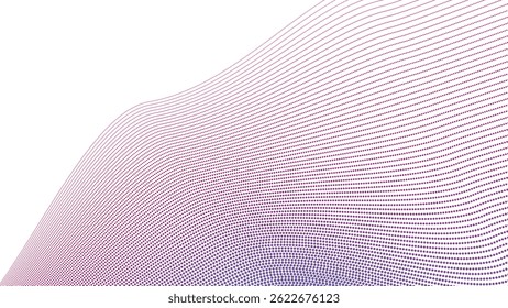 Fundo abstrato de meio-tom vermelho e azul