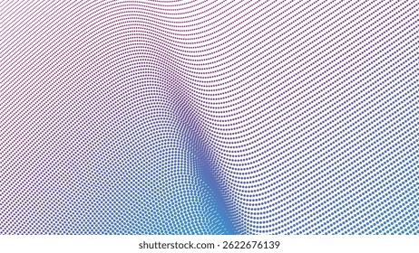 Fondo abstracto de semitono rojo y azul