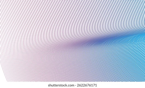 Red and blue halftone abstract background