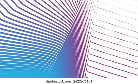 Fondo abstracto de semitono rojo y azul