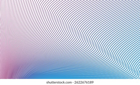 Fundo abstrato de meio-tom vermelho e azul