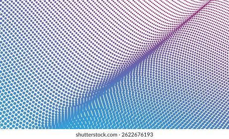 Fundo abstrato de meio-tom vermelho e azul