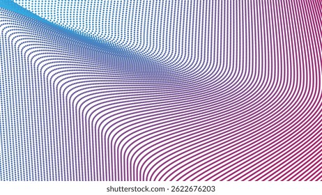 Red and blue halftone abstract background