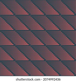 Color del semitono rojo azul rojo Rectángulos Inclinos Retro Resumen Fondo. Textura Geométrica Dotada Repetitiva Estructura de Futuro Retro Tileable Fondo de escritorio Minimalista