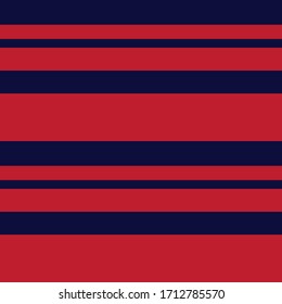 Rot und Blau, Horizontal gestreifter, nahtloser Musterhintergrund, geeignet für Modetextilien, Grafiken