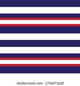 Red and Blue Horizontal striped seamless pattern background suitable for fashion textiles, graphics