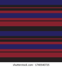 Red and Blue Horizontal striped seamless pattern background suitable for fashion textiles, graphics