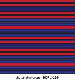 Rojo y azul Horizontal rayado fondo de patrón sin soldadura adecuado para textiles de moda, gráficos