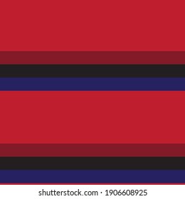 Red and Blue Horizontal striped seamless pattern background suitable for fashion textiles, graphics