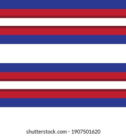 Red and Blue Horizontal striped seamless pattern background suitable for fashion textiles, graphics