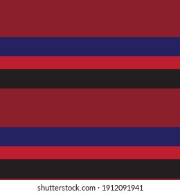 Red and Blue Horizontal striped seamless pattern background suitable for fashion textiles, graphics