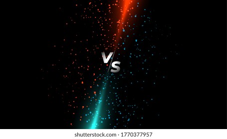 red and blue light sparkle versus vs screen