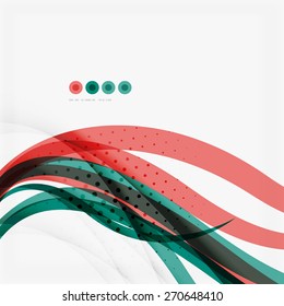 Red and blue lines background, modern business shiny template