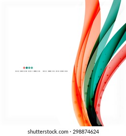 Red and blue lines background, modern business shiny template