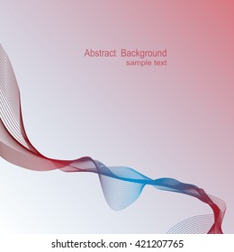 Red and blue lines on a background