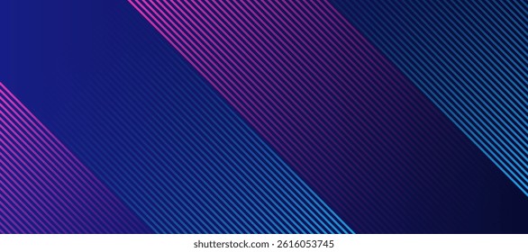 red blue lines techno abstract background overlap layer on black space with diagonal shape decoration. Modern graphic design element stripes style concept